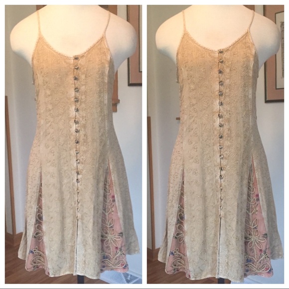 Blue Sky Dresses & Skirts - Festival Hippie Floral Button up Dress